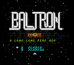 Baltron title screen for Famicom